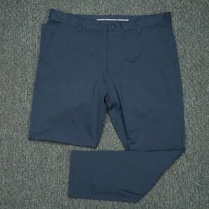 Rhone Pants Mens 36x28 Blue Commuter Slim Chino Performance Trouser